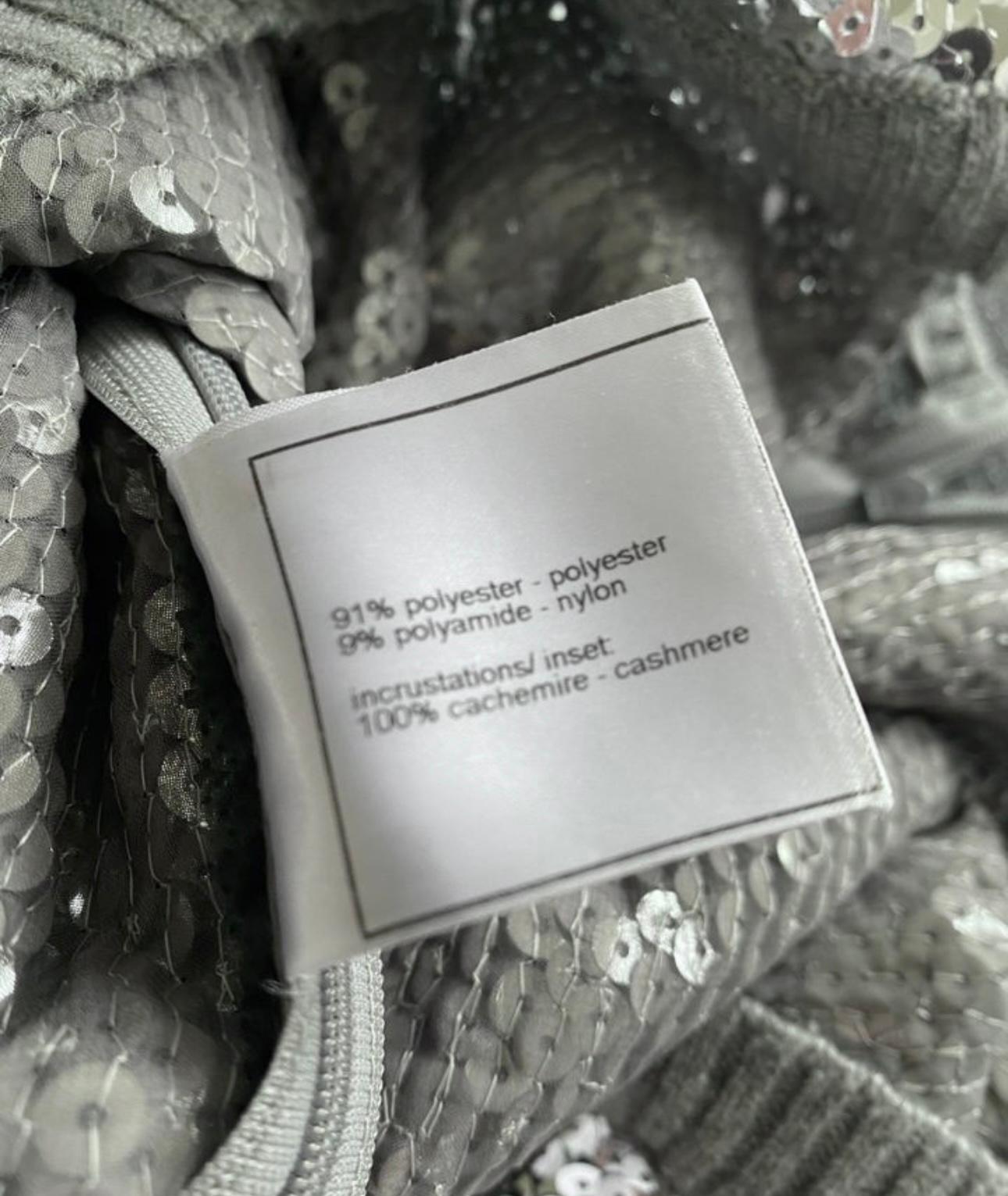 Women's or Men's CHANEL Paris / London Sequin Cashmere Jumper