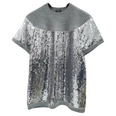 CHANEL Paris / London Sequin Cashmere Jumper