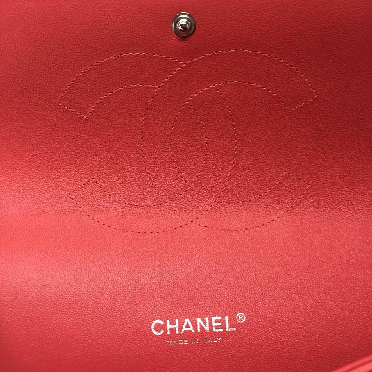 Chanel Paris Coral Caviar Matte Leather Maxi Jumbo Timeless Bag, 2015 10