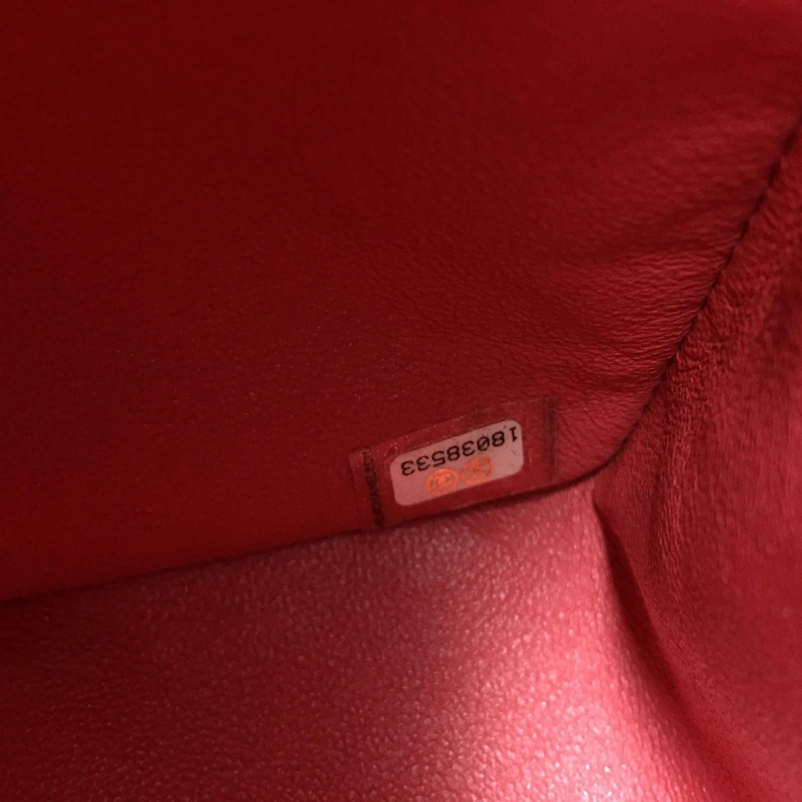 Chanel Paris Coral Caviar Matte Leather Maxi Jumbo Timeless Bag, 2015 11