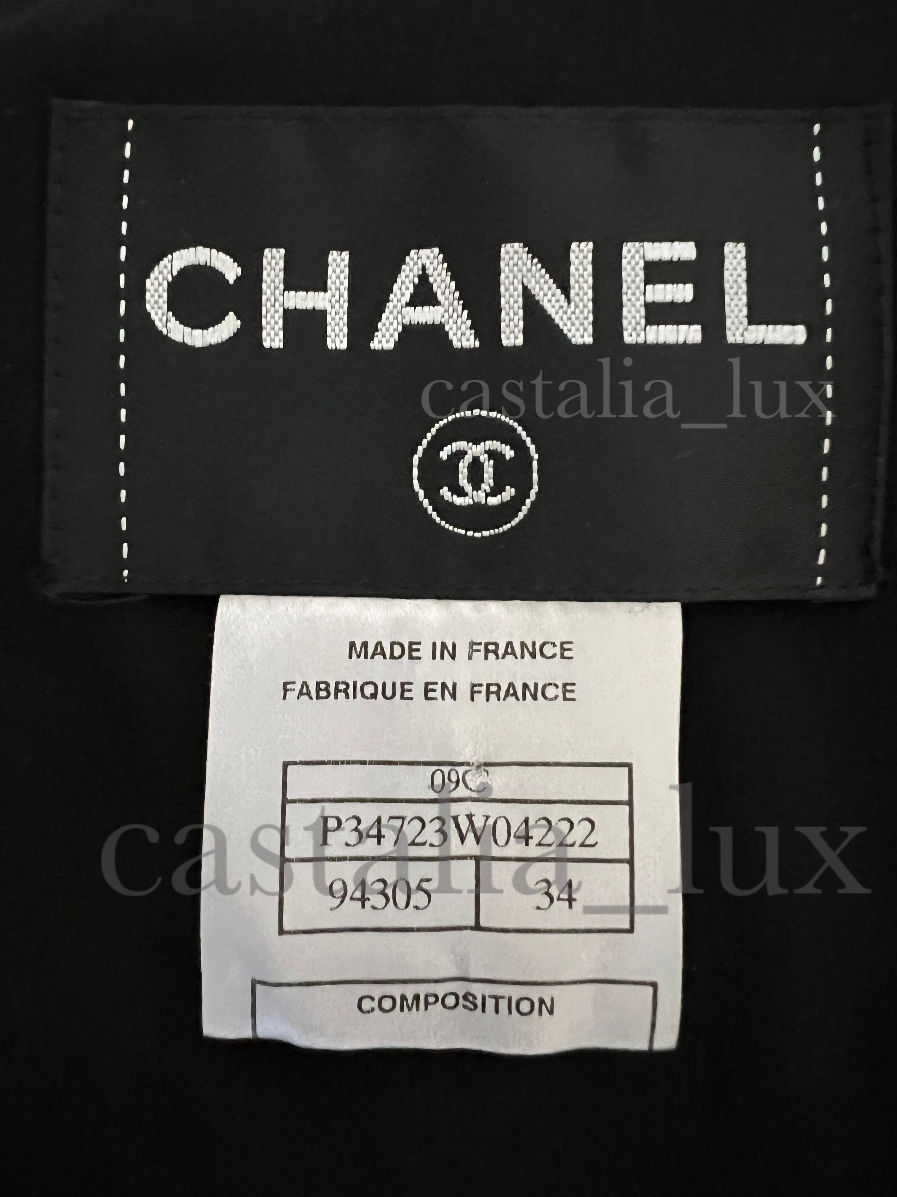Chanel Paris / Miami CC Heart Buttons Black Tweed Jacket 14