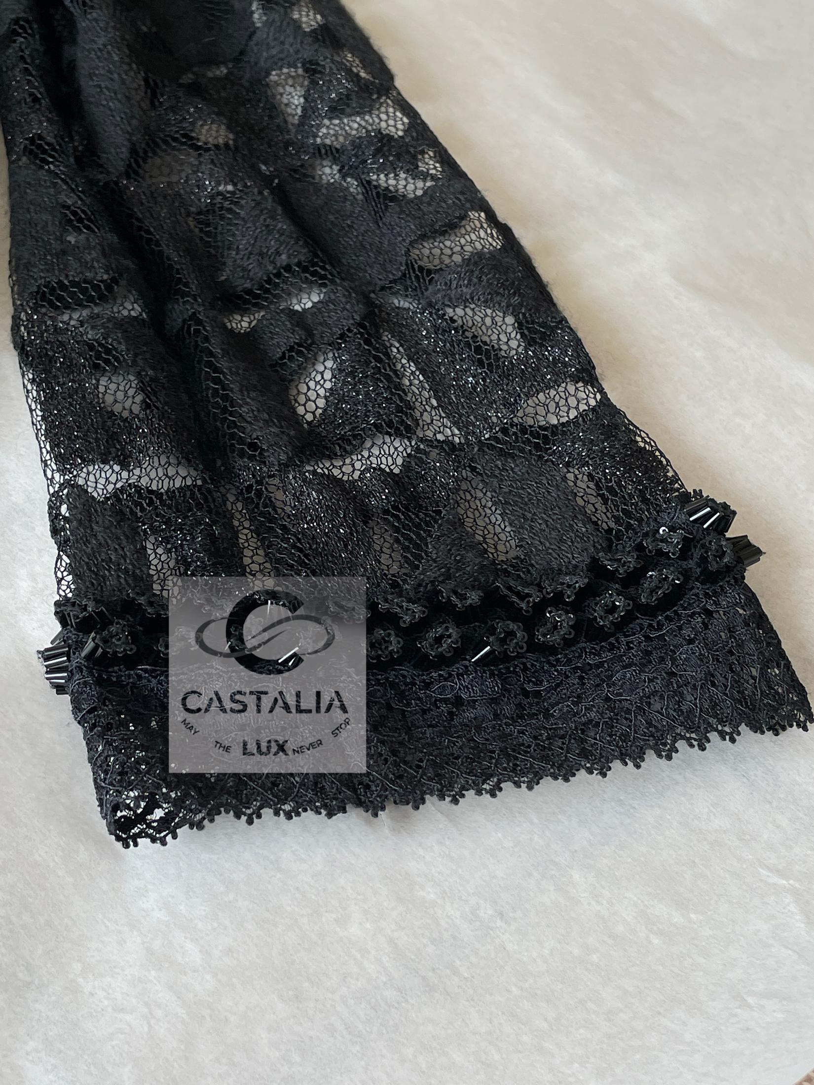 Chanel Paris / Miami Jewel Embellished Black Jacket 40 FR For Sale 7