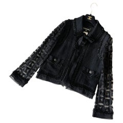 Chanel Paris / Miami Jewel Embellished Black Jacket 40 FR