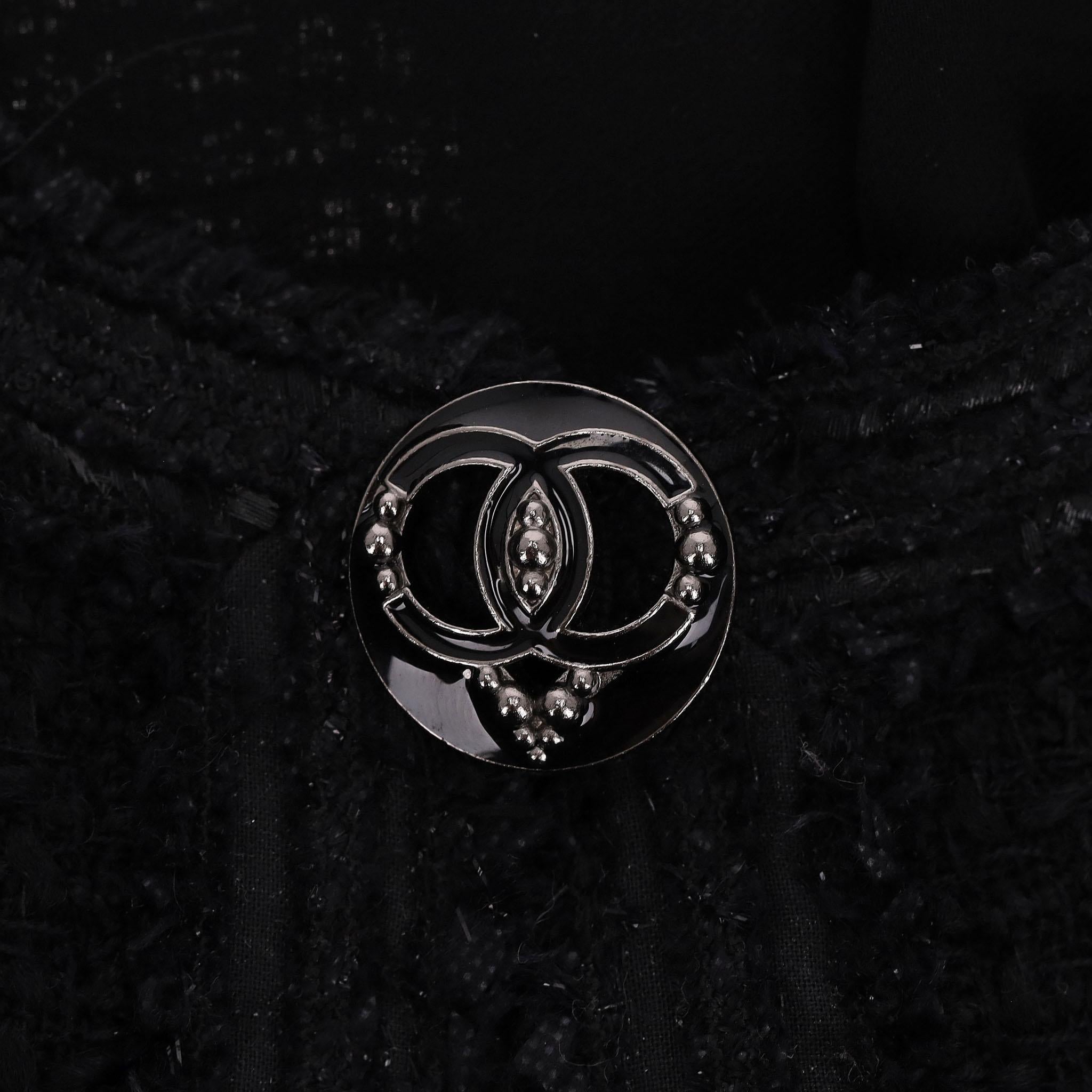 De las mujeres Chaqueta de tweed de lana Chanel Paris Miami con corazones con el logotipo 