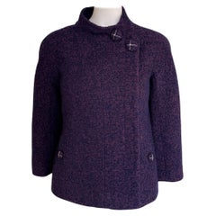 Chanel Paris / Monaco CC Buttons Boucle Tweed Jacket 34 FR