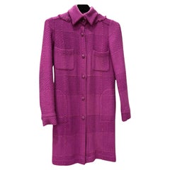 Chanel Paris / Monaco CC Buttons Lesage Tweed-Trenchcoat mit Knöpfen 