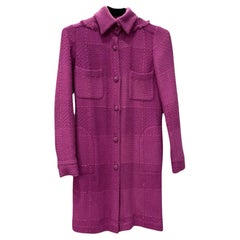 Chanel Paris / Monaco CC Buttons Tweed Coat