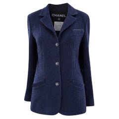 CHANEL París / Mónaco Chaqueta de tweed con botones Gripoix 38 FR