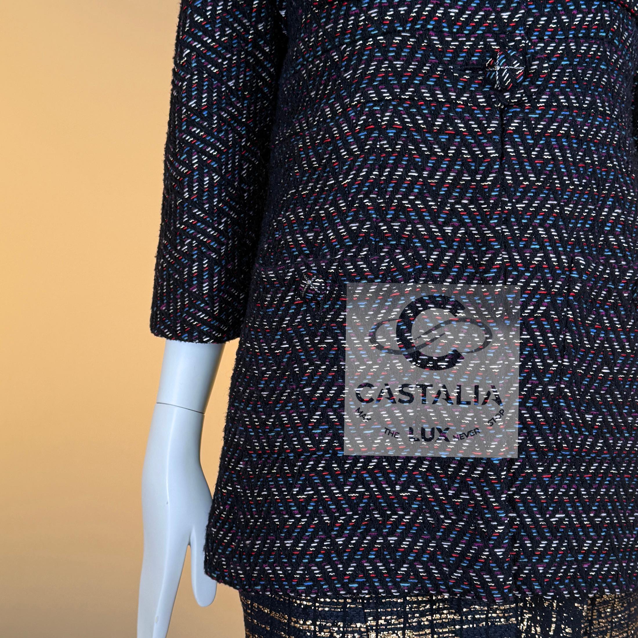 CHANEL Paris / Monte Carlo Collection Lesage Tweed Jacke 34 FR im Angebot 5