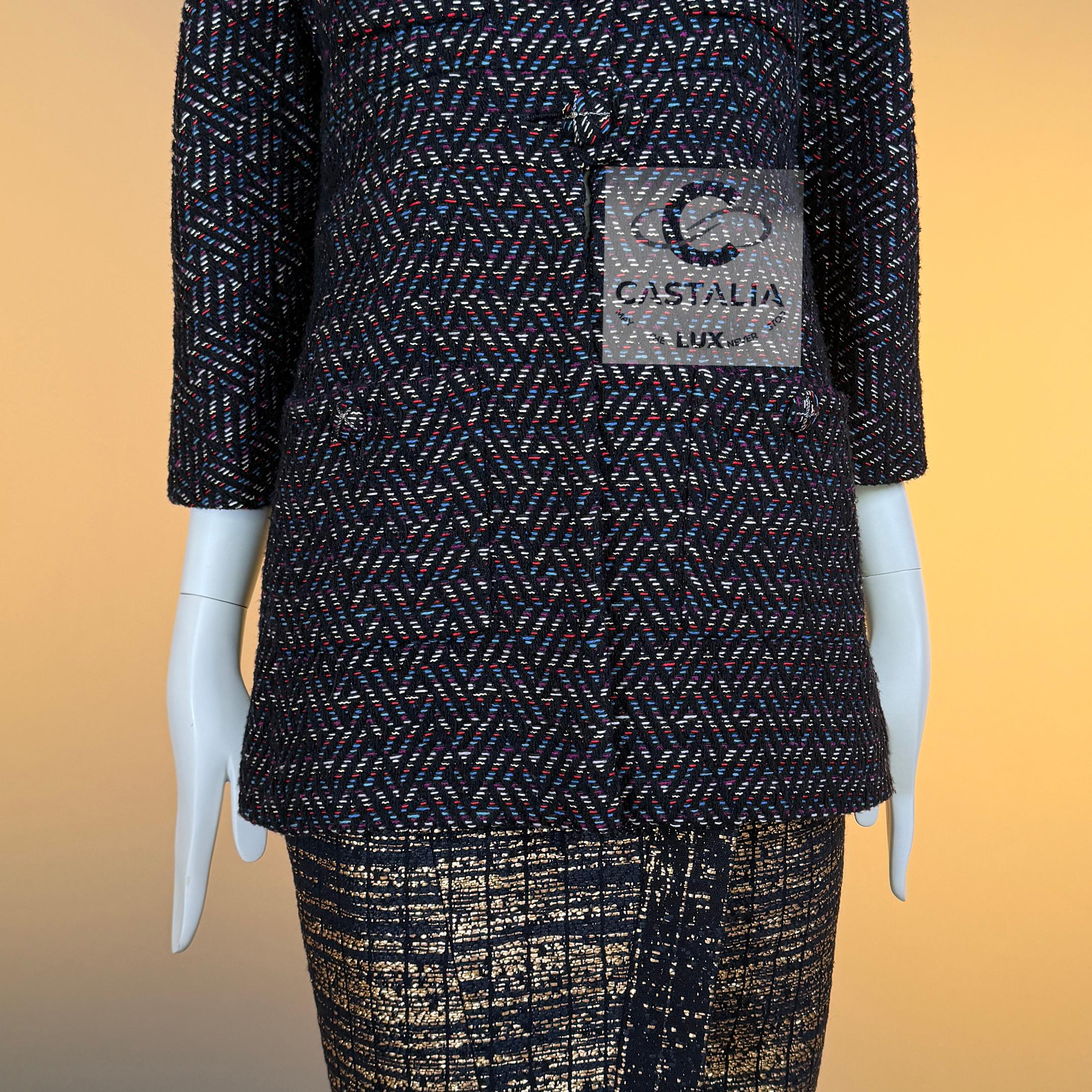 CHANEL Paris / Monte Carlo Collection Lesage Tweed Jacke 34 FR im Angebot 7