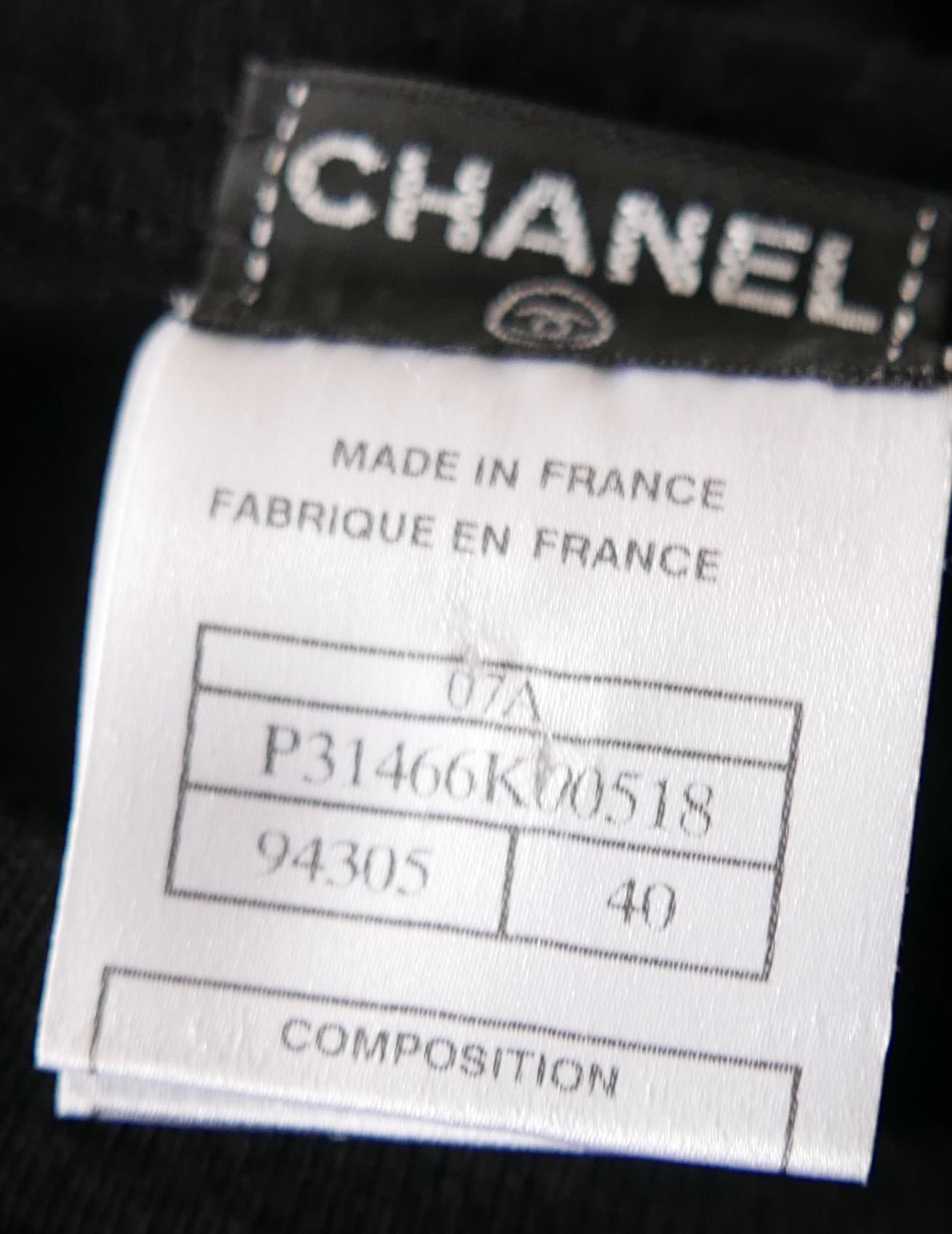 Chanel Paris-Monte Carlo Floral Applique Cashmere Dress For Sale 3