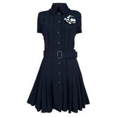 CHANEL Paris / Monte-Carlo Ikonisches Schwarzes Tweedkleid 38 FR