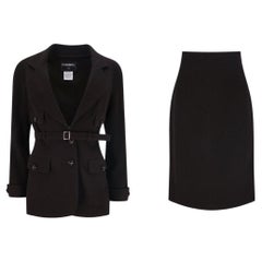 Chanel Paris-Montecarlo Vintage Wool Jacket 
Skirt Two-Piece Set