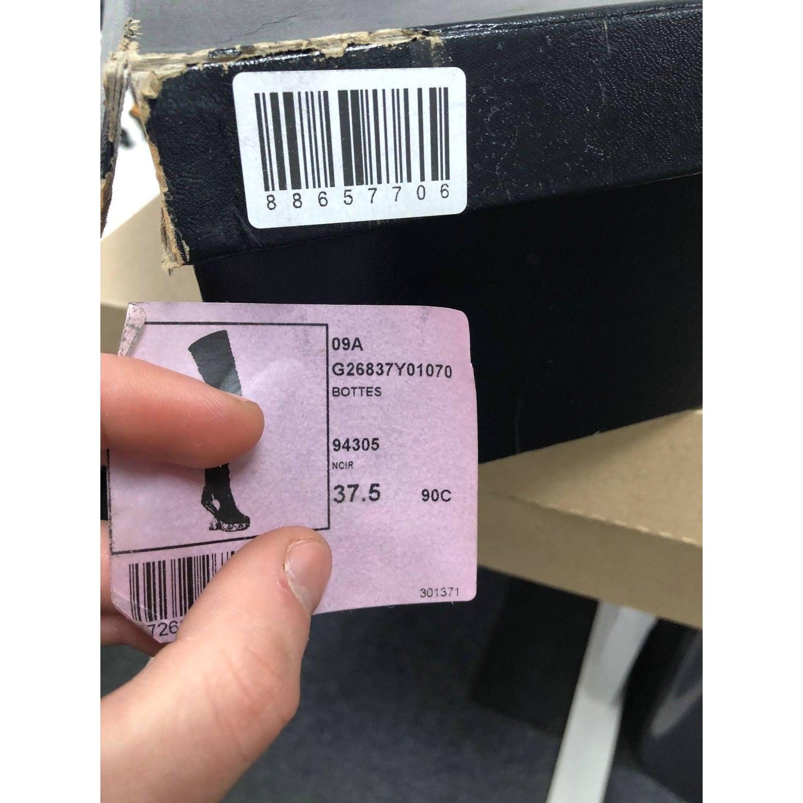 Chanel Paris-Moscow - Bottes à talons compensés en cuir noir - Taille 37,5 en vente 1