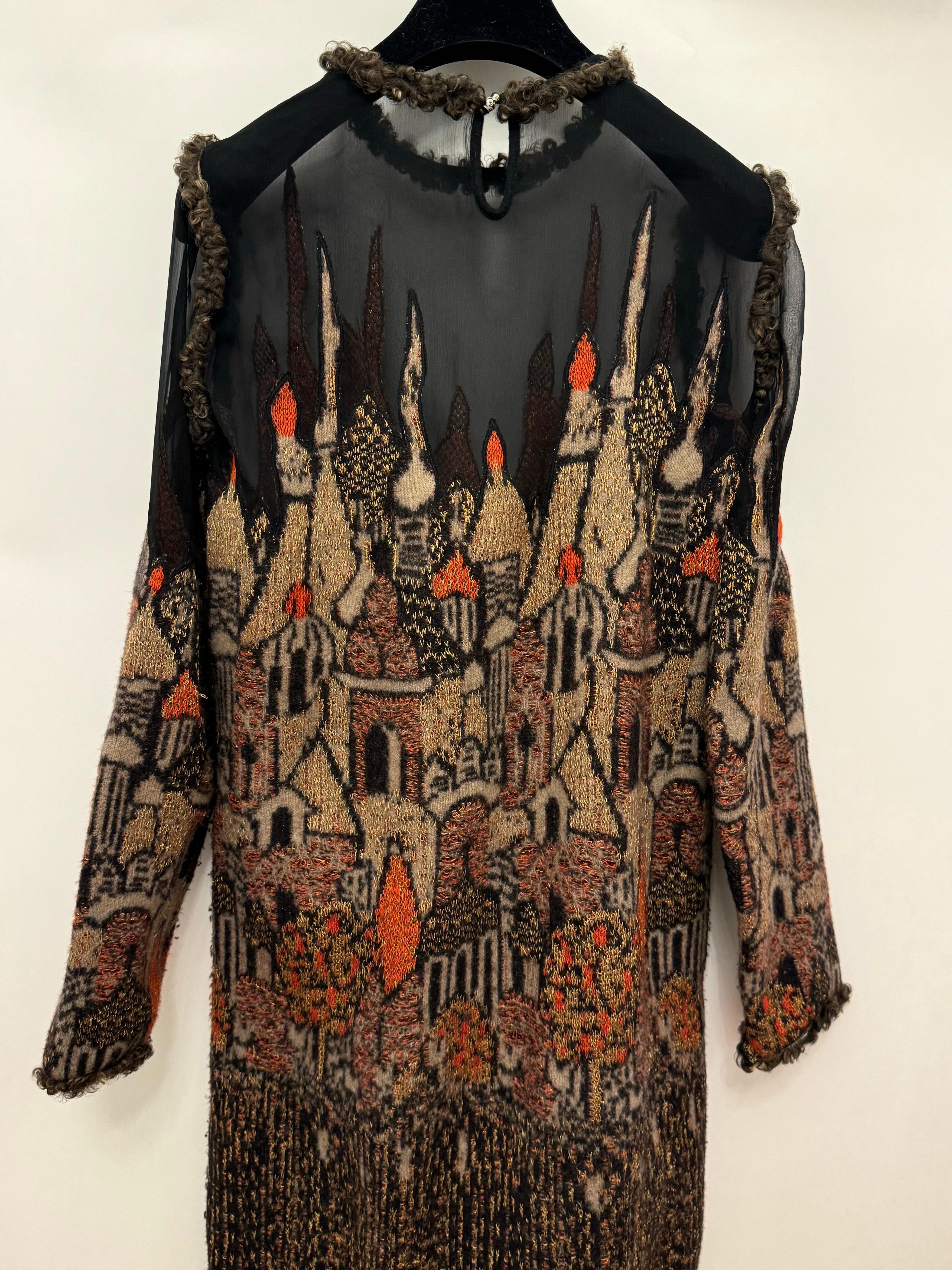 Chanel Paris Moskau Pre Fall 2009 Laufsteg Skyline Kleid von Karl Lagerfeld im Angebot 13