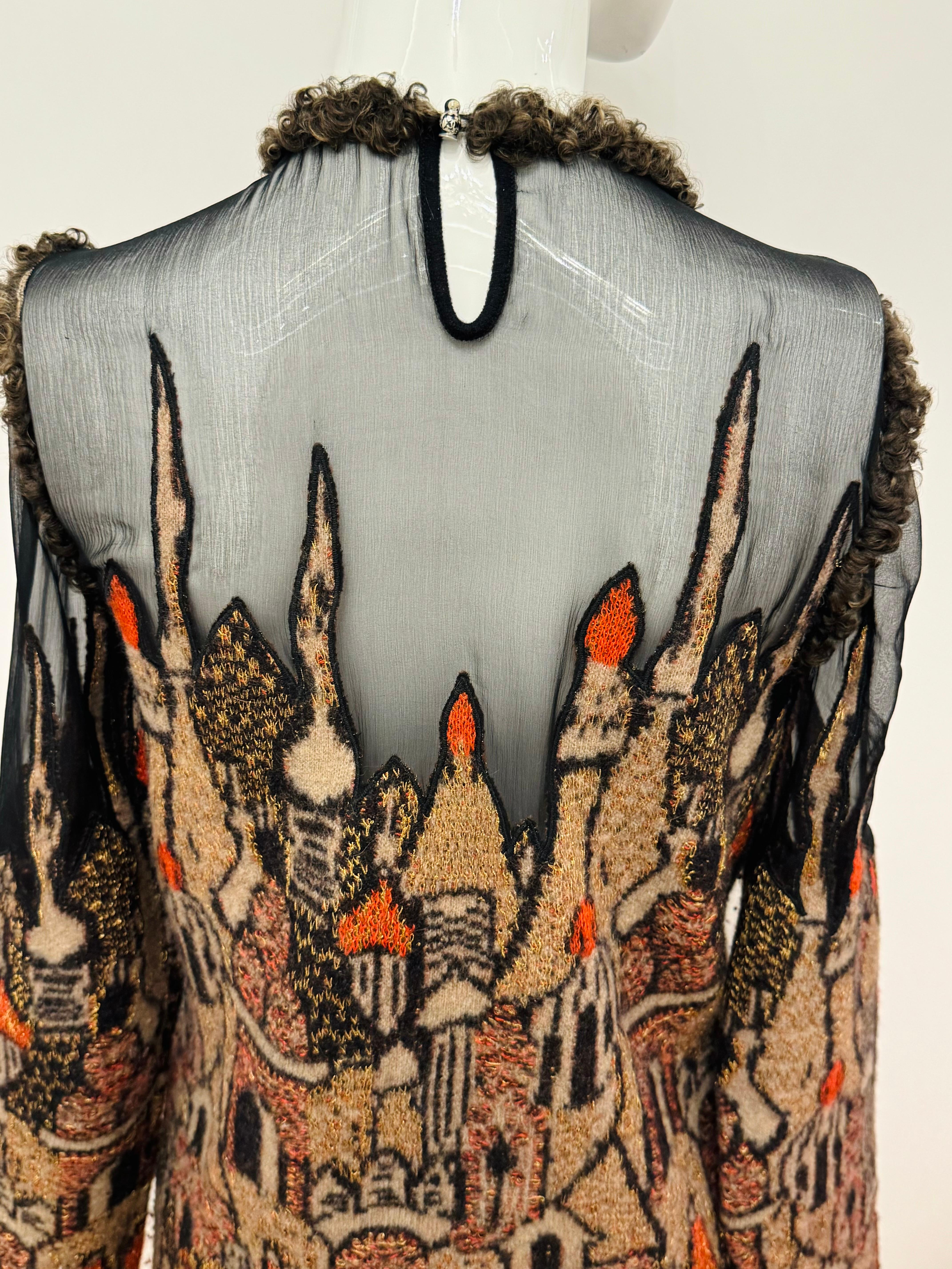 Chanel Paris Moskau Pre Fall 2009 Laufsteg Skyline Kleid von Karl Lagerfeld Damen im Angebot