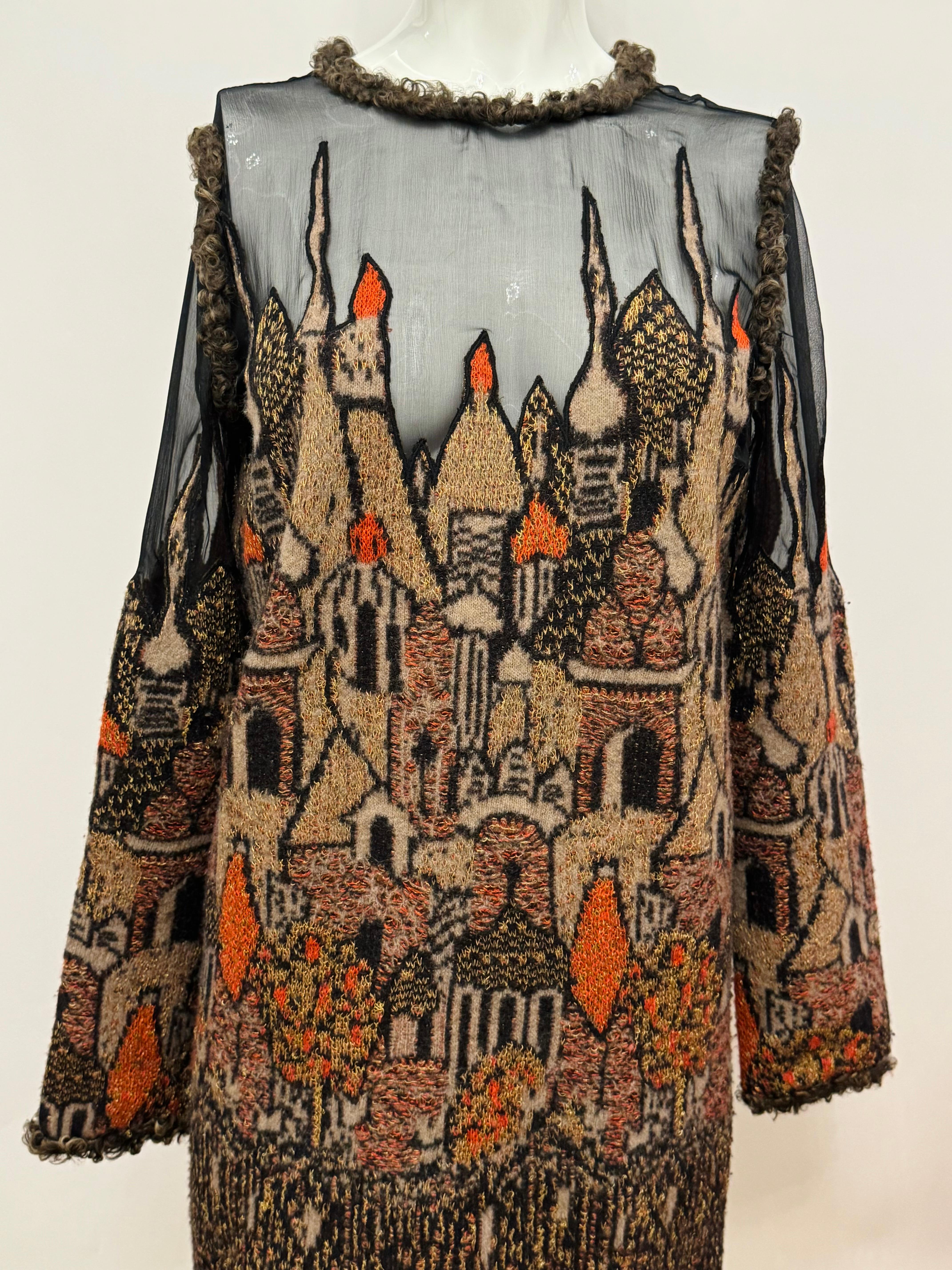 Chanel Paris Moskau Pre Fall 2009 Laufsteg Skyline Kleid von Karl Lagerfeld im Angebot 2