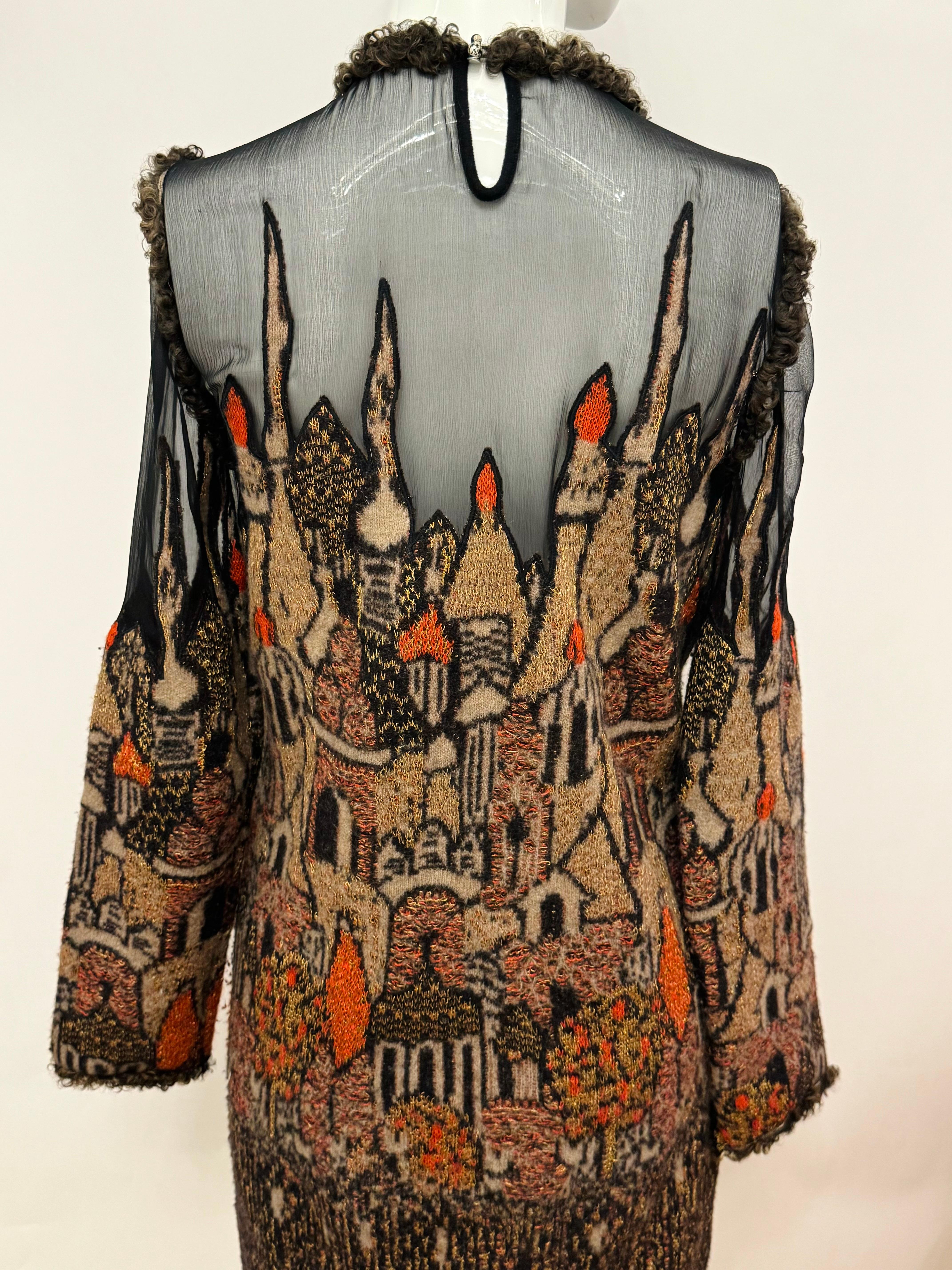 Chanel Paris Moskau Pre Fall 2009 Laufsteg Skyline Kleid von Karl Lagerfeld im Angebot 3