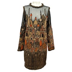 Chanel Paris Moscow Pre Fall 2009 runway Skyline dress by Karl Lagerfeld