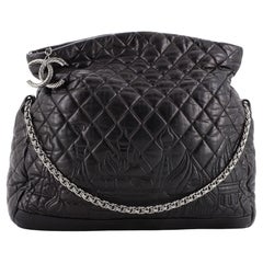 Chanel Paris-Moscow Red Square Chain Hobo Quilted Lambskin Large