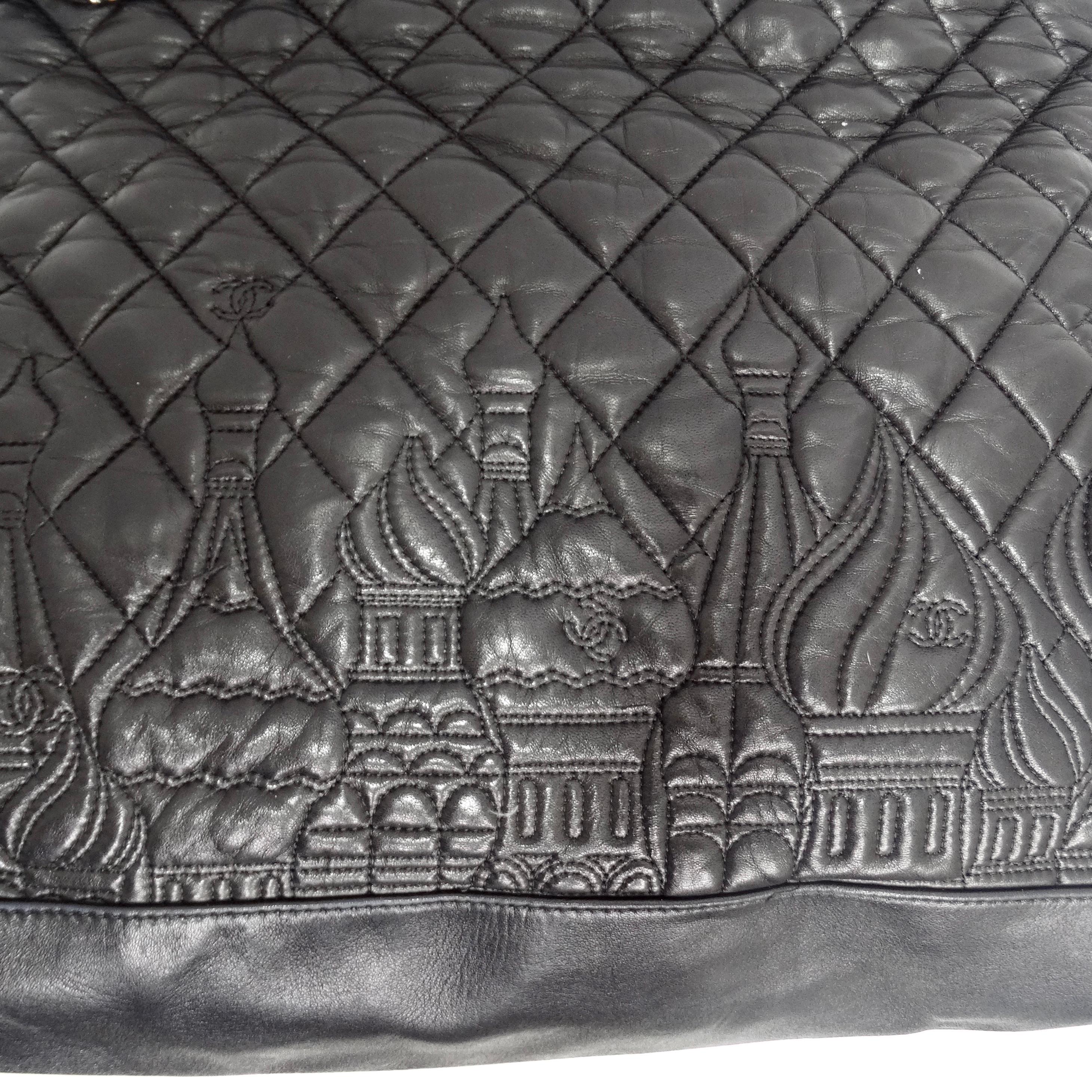 Chanel Paris-Moscow Red Square Kremlin Large Shoulder Bag For Sale 5