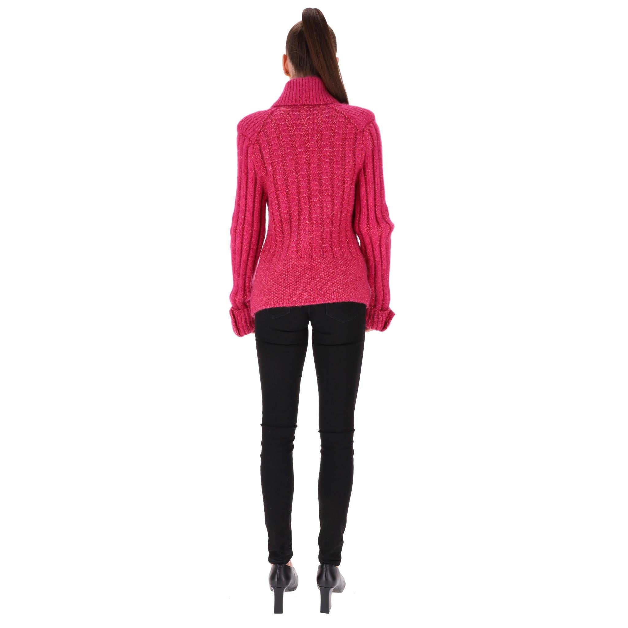 Chanel Paris Moscow Wool & Mohair Cardigan/Jacket In Excellent Condition For Sale In London, GB