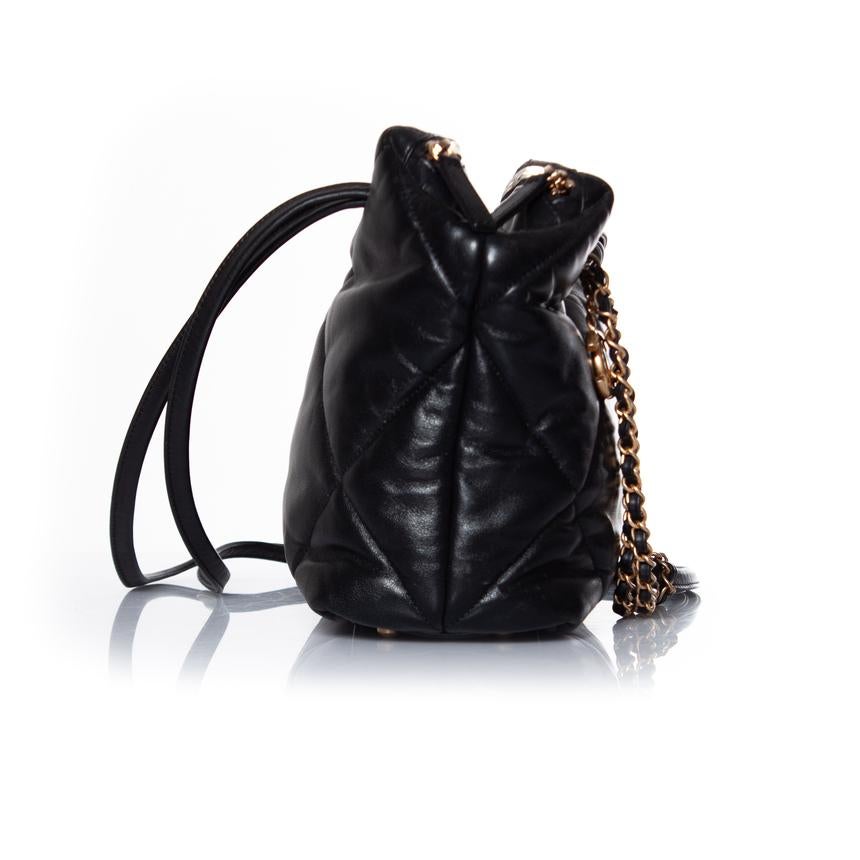 Black Chanel, Paris New York bowling bag