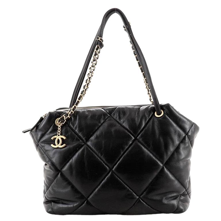 Chanel Paris-New York Bowling Bag Quilted Lambskin Medium