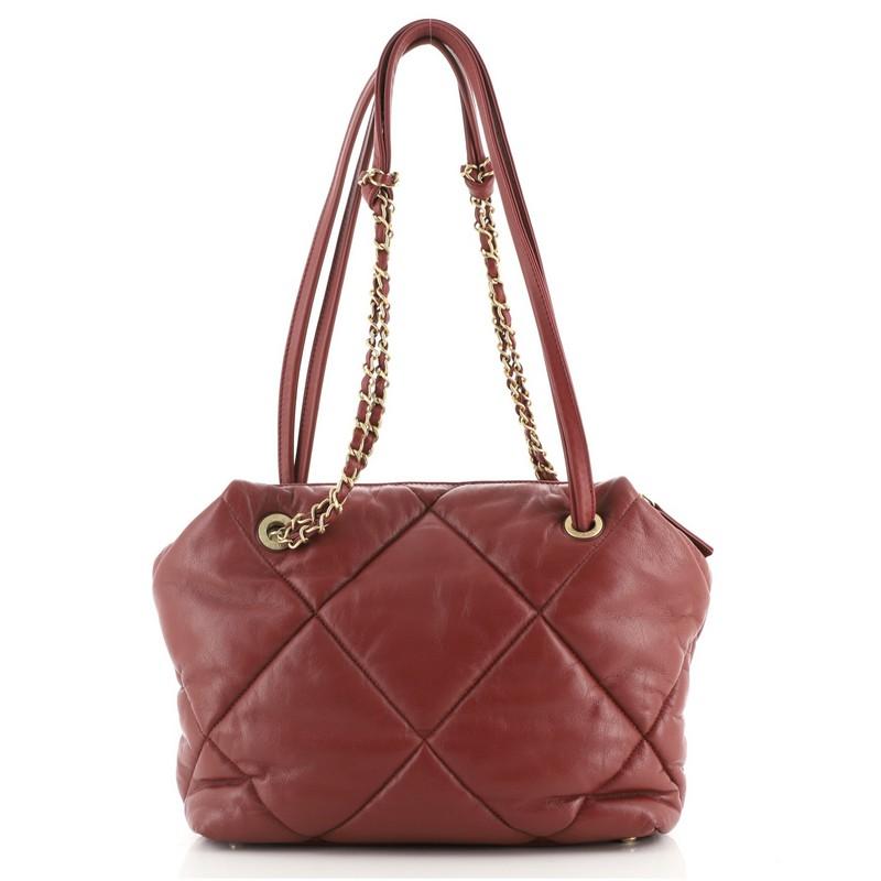 Chanel Paris-New York Bowling Bag Quilted Lambskin Small In Good Condition In NY, NY