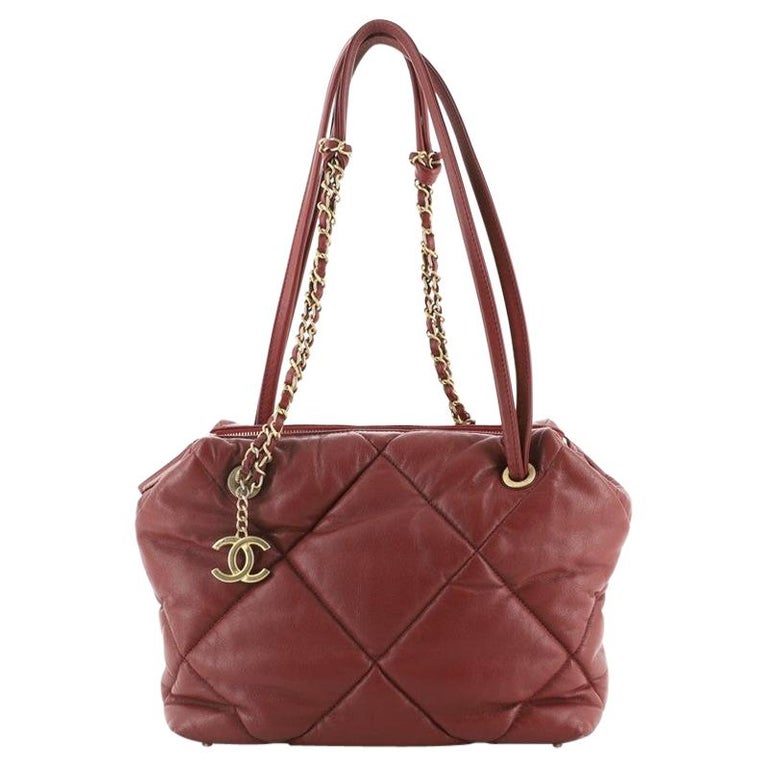 Chanel Paris-New York Bowling Bag Quilted Lambskin Small at 1stDibs