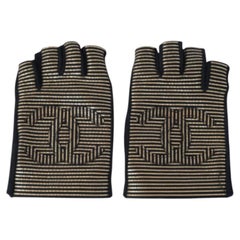 Chanel Paris–New York CC Fingerless Gloves with Tags - '10s