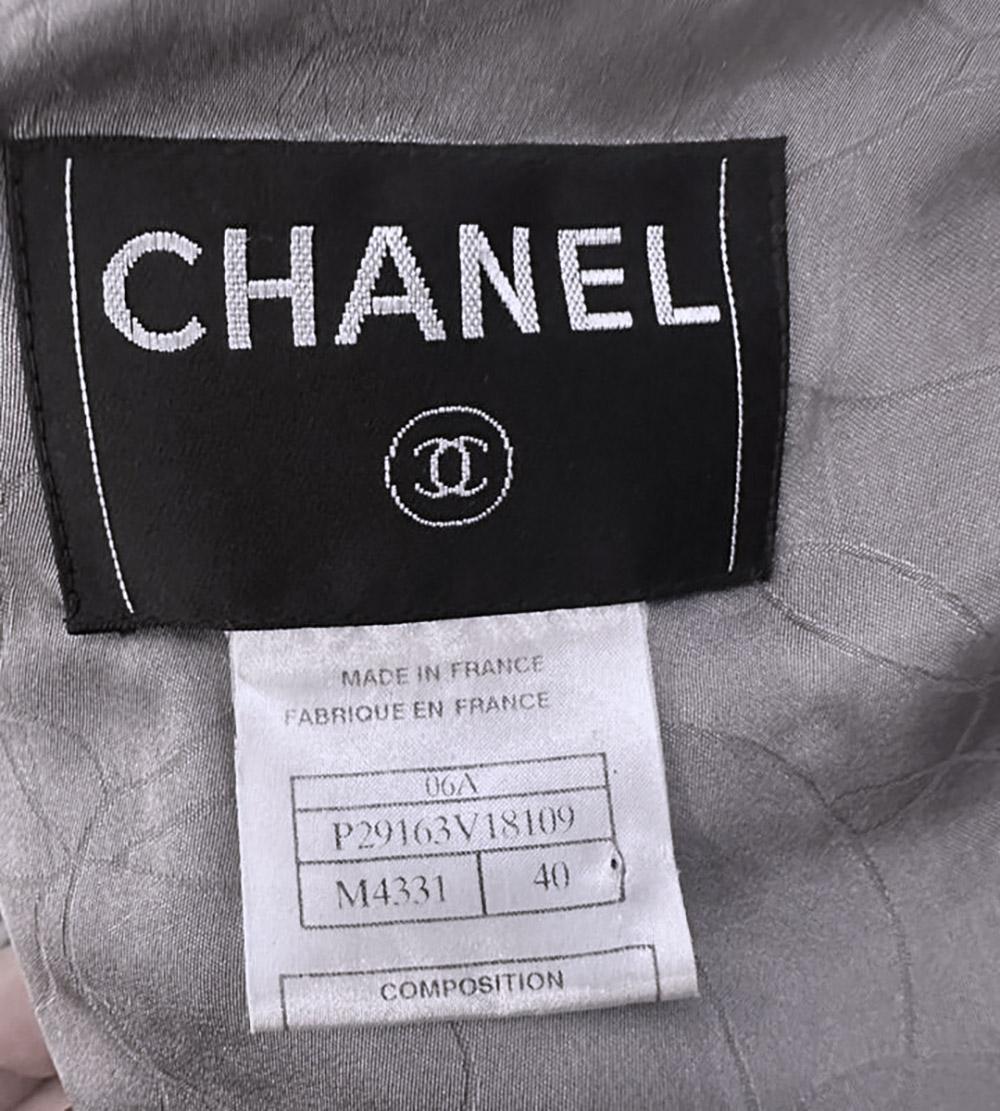 Chanel Paris / New-York Giacca da collezione in tweed con camelie 38 FR 10