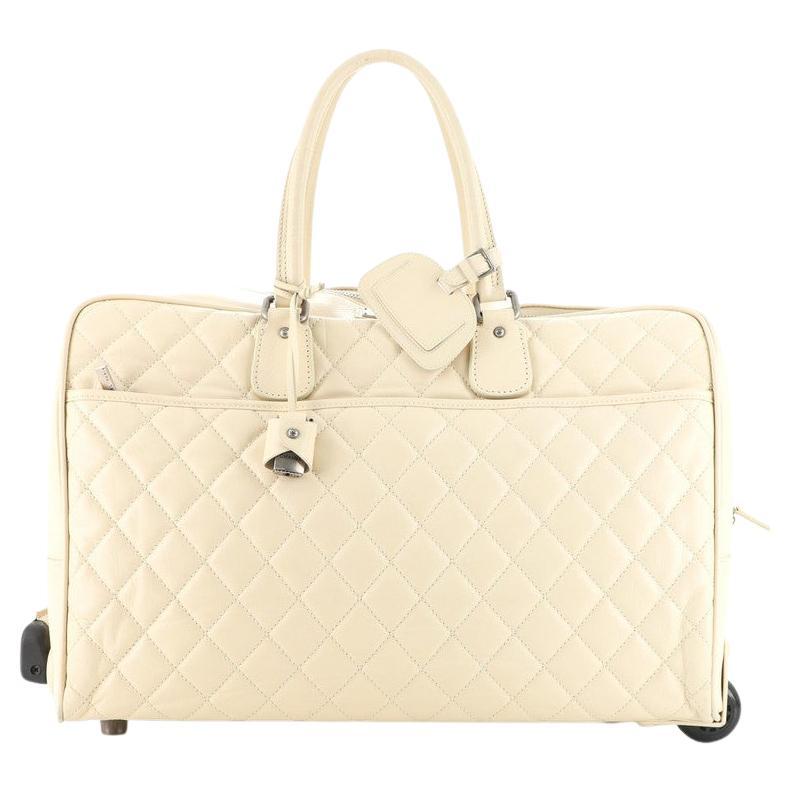 Chanel Paris-New York Rolling Duffle Bag Quilted Calfskin Large at 1stDibs