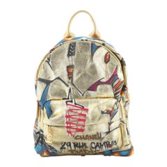 Chanel Paris-New York Street Spirit Backpack Graffiti Printed Canvas