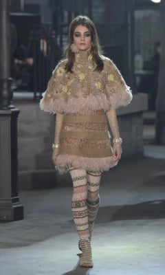 Chanel Paris-Rome A/W 2016 Costume Pearl Embellished Black Gladiator Sandals