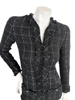 Chanel Paris-Rome Métiers d’Art 2016 Black Fantasy Tweed Jacket FR 34
