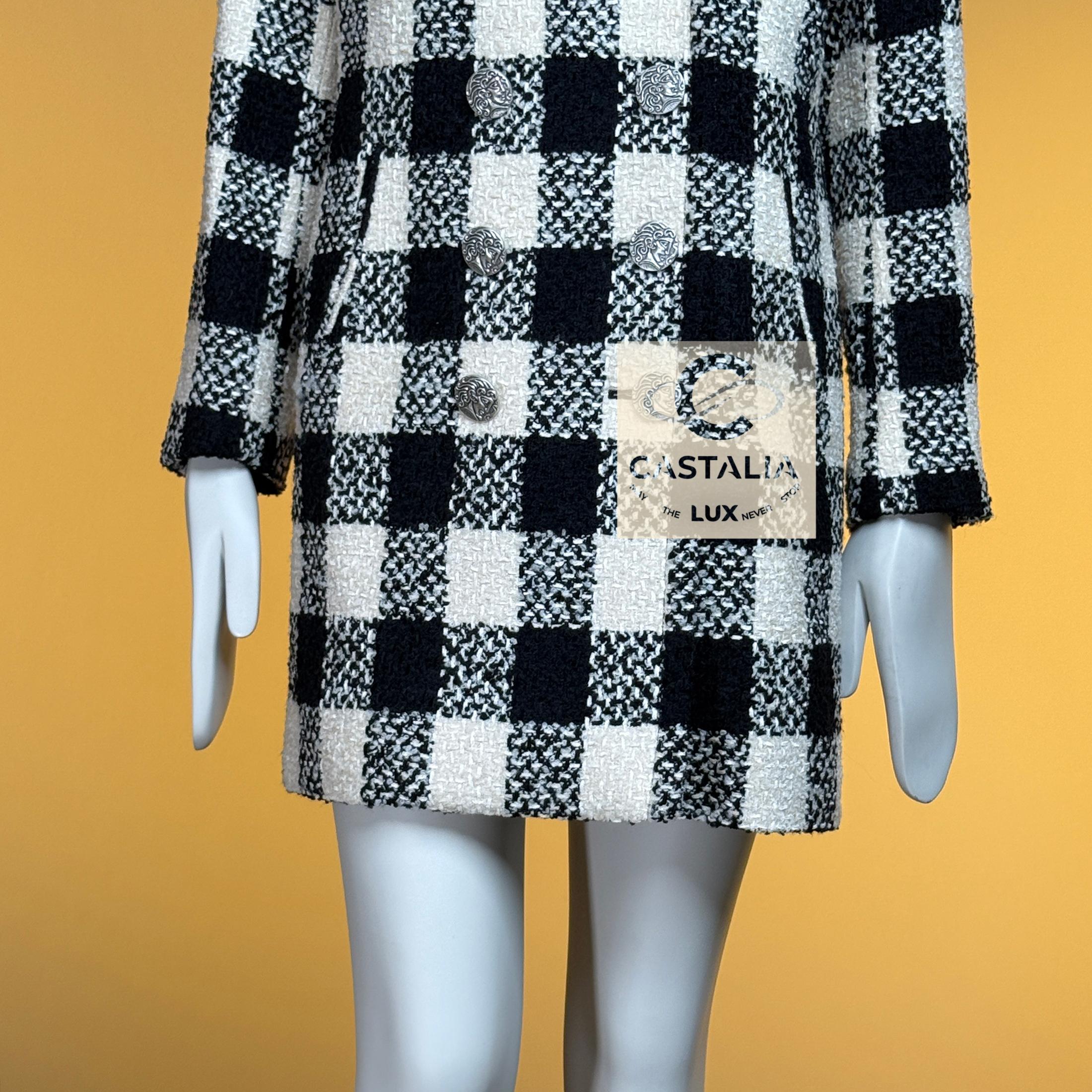 CHANEL París / Roma Nueva Declaración Chaqueta de tweed 36 FR en venta 9