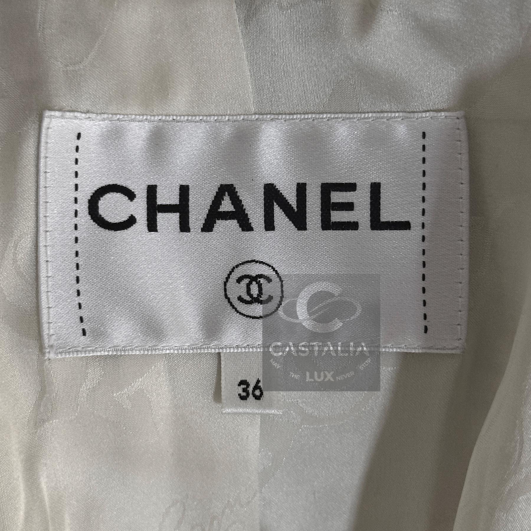 CHANEL París / Roma Nueva Declaración Chaqueta de tweed 36 FR en venta 14