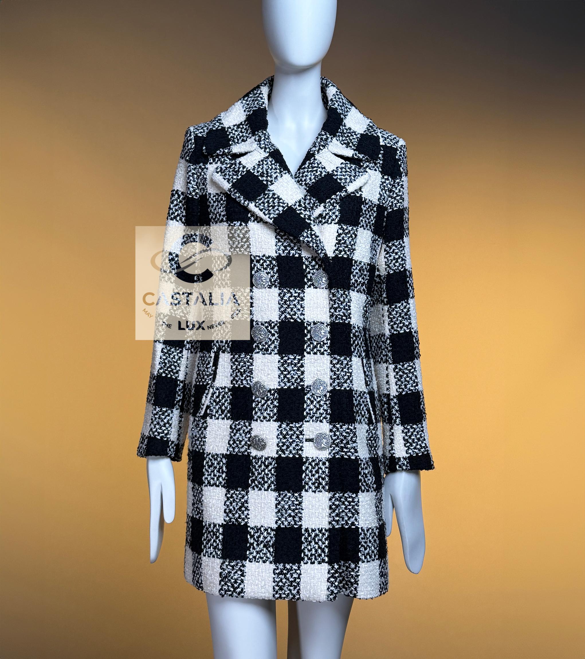 CHANEL París / Roma Nueva Declaración Chaqueta de tweed 36 FR en venta 1