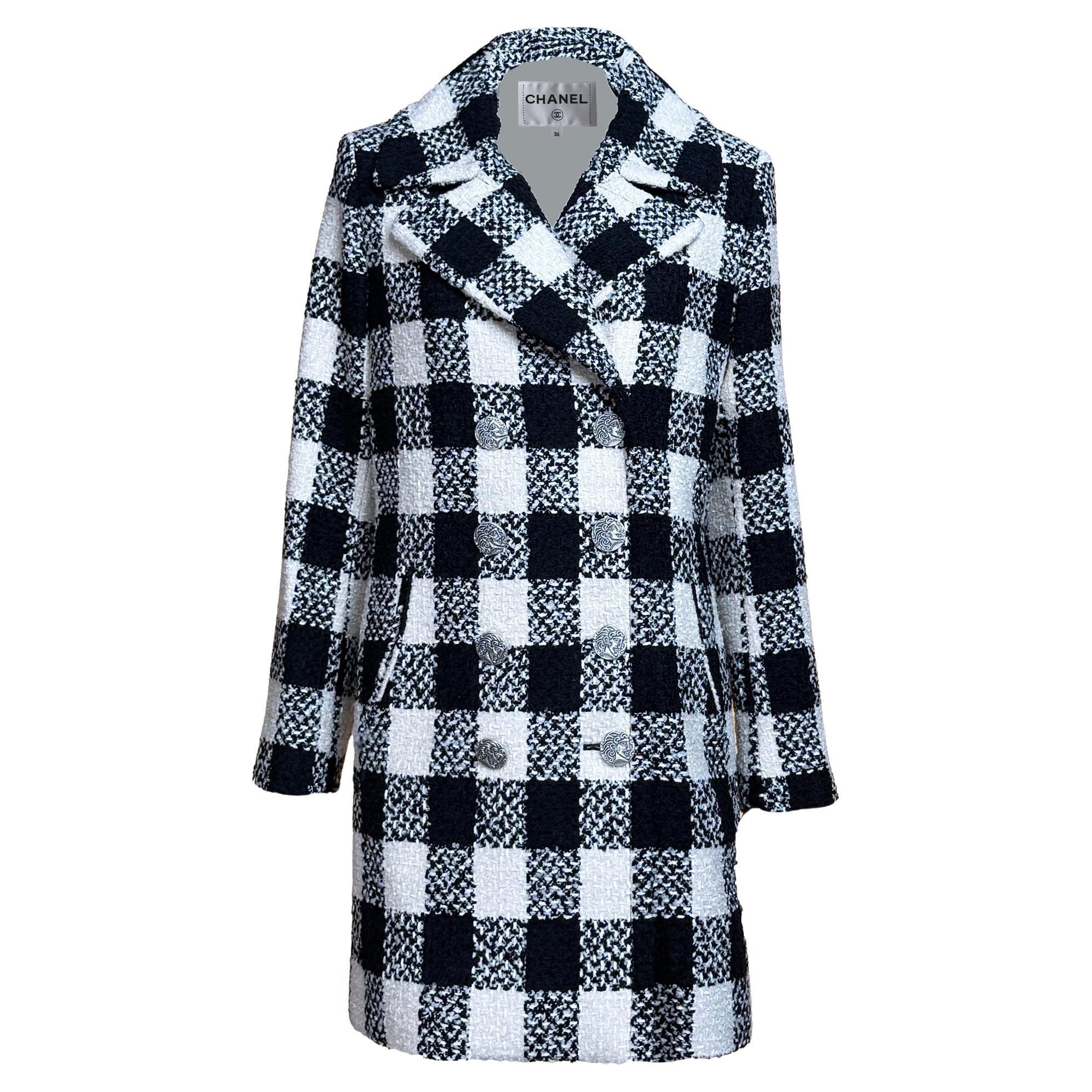CHANEL París / Roma Nueva Declaración Chaqueta de tweed 36 FR en venta