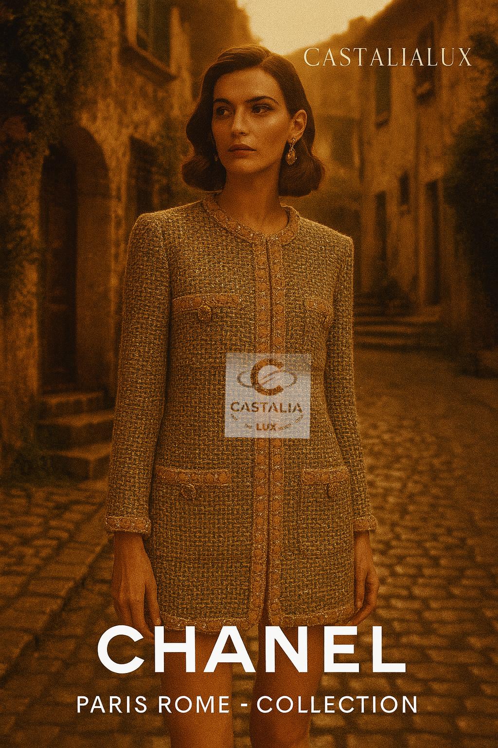 Chanel Paris / Rom Regal Serenity Beige Tweed Jacke 34 FR im Angebot 2