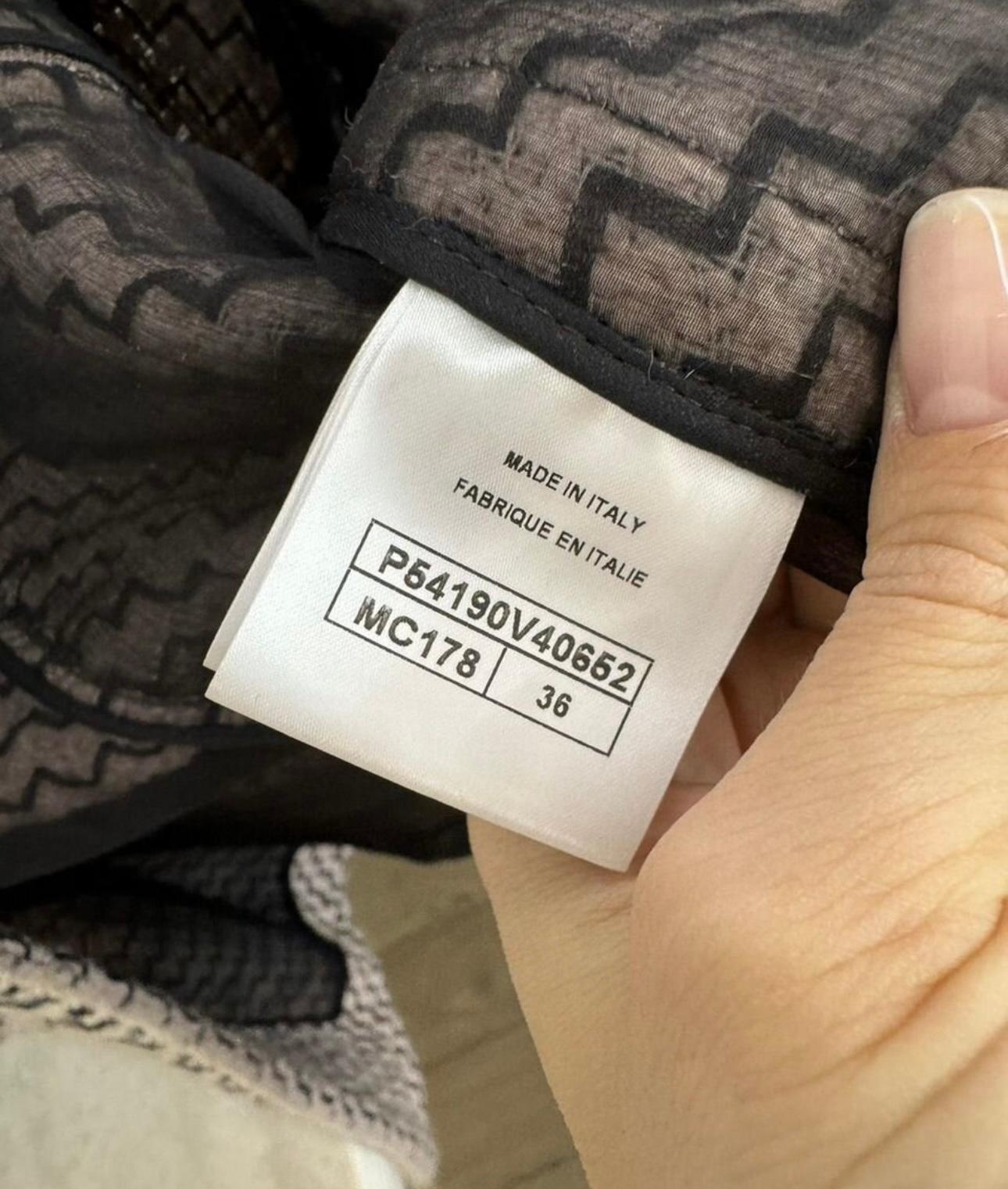 Chanel Paris / Rome Runway Tweed And Lace Jacket 36 FR For Sale 7