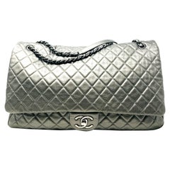 Chanel Paris SAC XXL Large Timeless Silver Bag, 2016 
