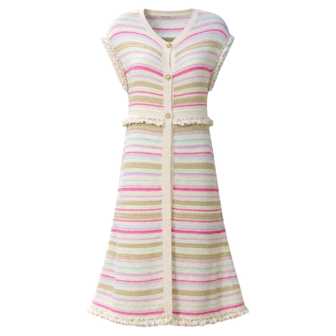 CHANEL Paris / Saint-Tropez Runway Maxi Cardigan 34 FR
