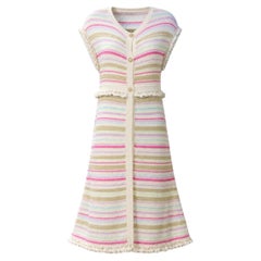 CHANEL Paris / Saint-Tropez Laufsteg Maxi-Strickjacke 34 FR