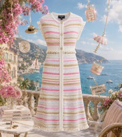 CHANEL Parigi / Saint-Tropez Maxi Cardigan da passerella 40 FR