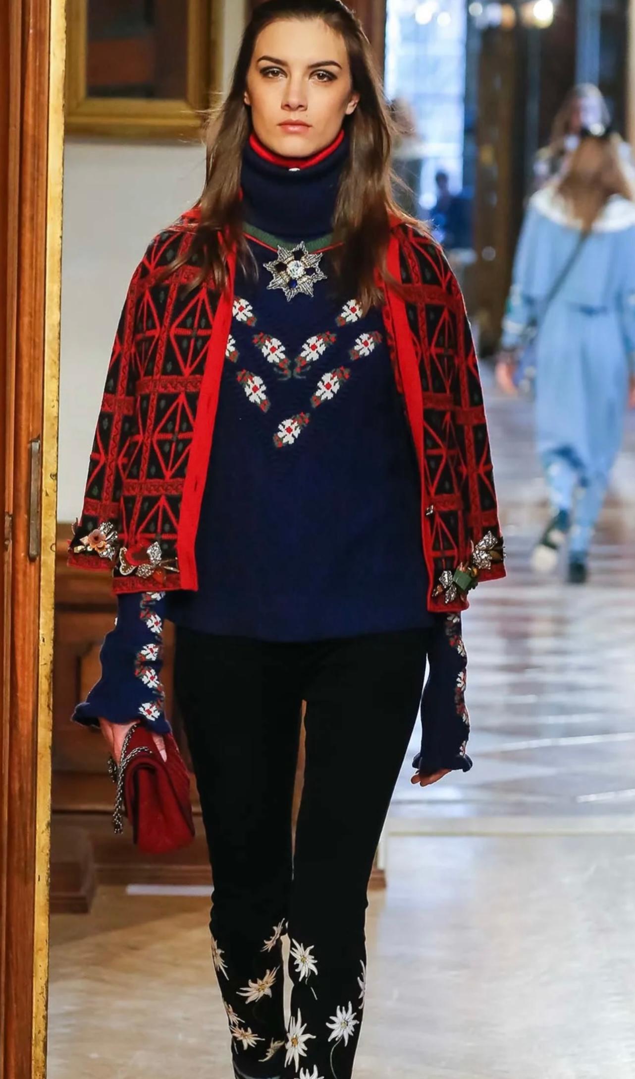 Women's or Men's Chanel Paris Salzburg 2015 long cashmere runway cardigan