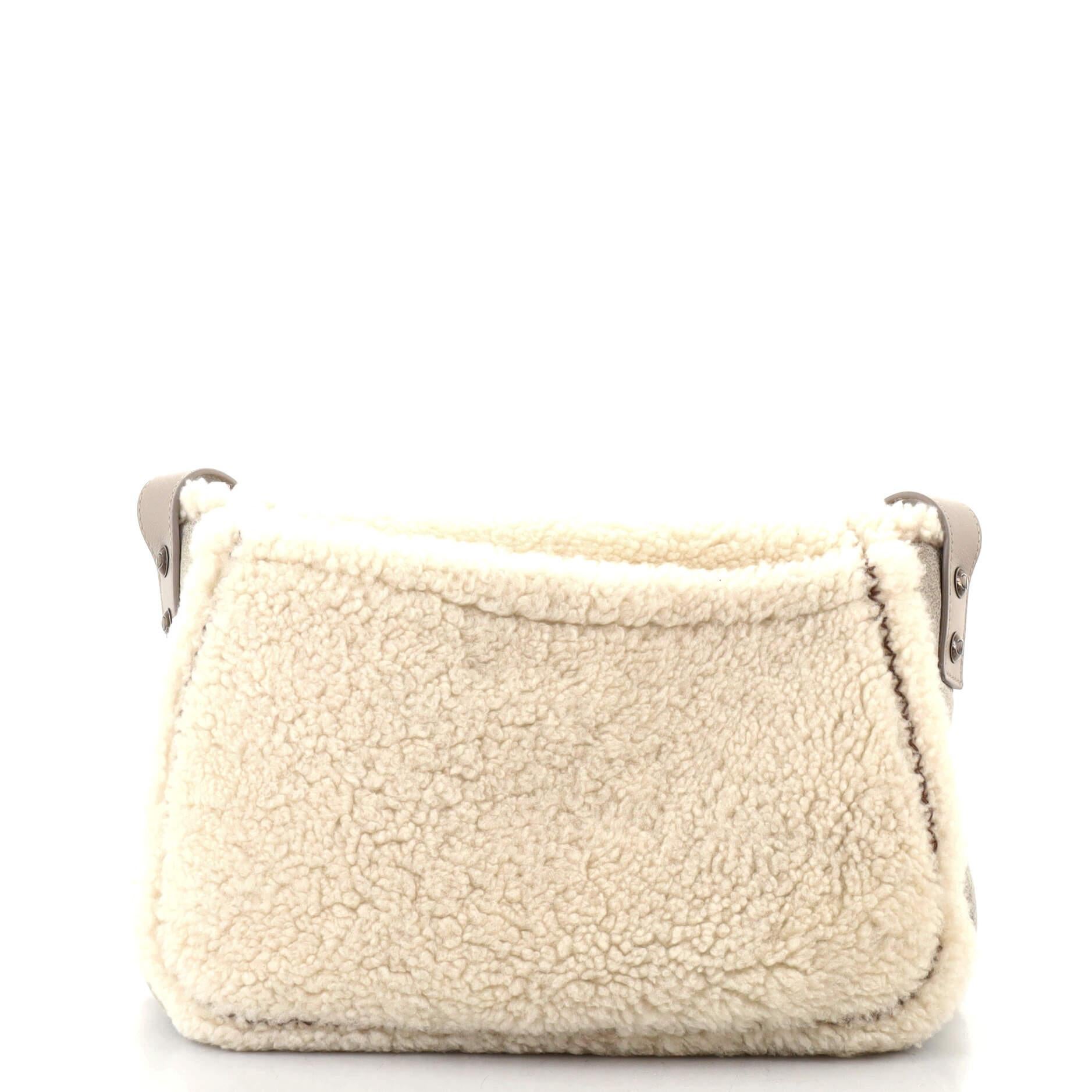 Chanel Paris-Salzburg Austrian Messenger Shearling with Suede Small In Good Condition In NY, NY