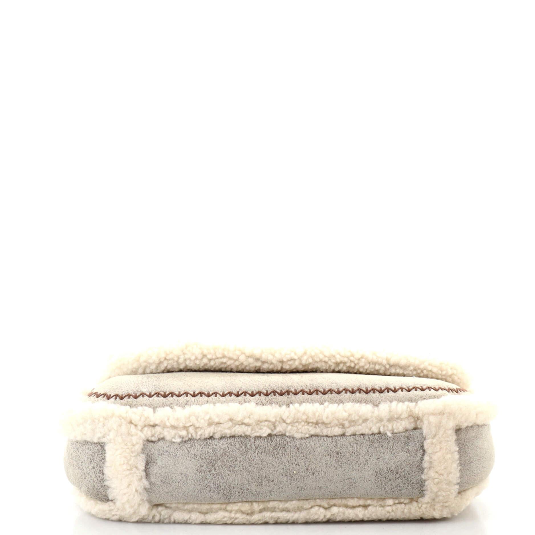 Women's or Men's Chanel Paris-Salzburg Austrian Messenger Shearling with Suede Small