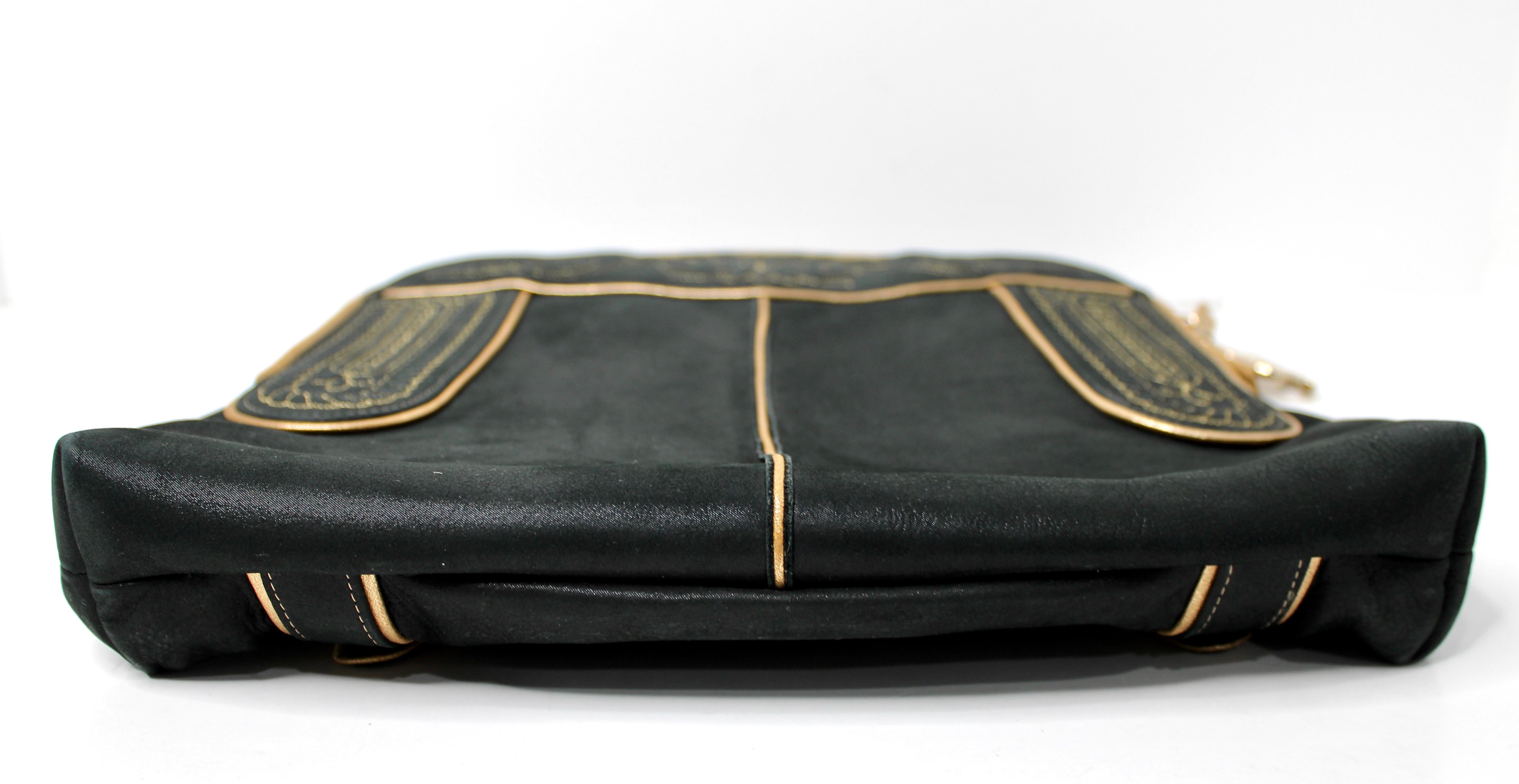 Chanel Paris-Salzbourg Sac à dos de chasse noir irisé et or 2015 en vente 2